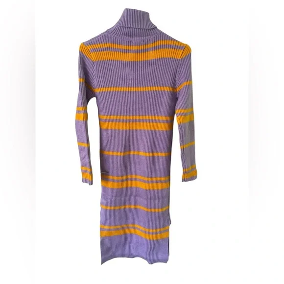 Anthropologie Moon River Striped Turtleneck Sweater Dress, Size S NWT - Picture 3 of 7